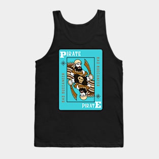 Pirate Buccaneer Poker Card Tank Top